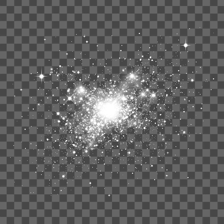 PSD png 輝く星 宇宙 明るい夜