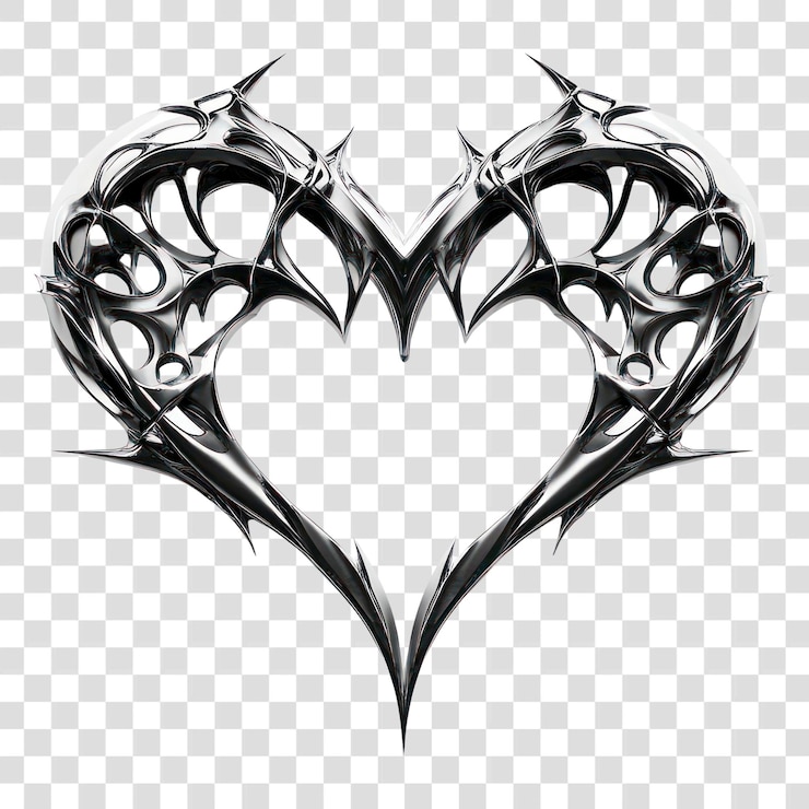 PSD png side heartshape design illustration accessories
