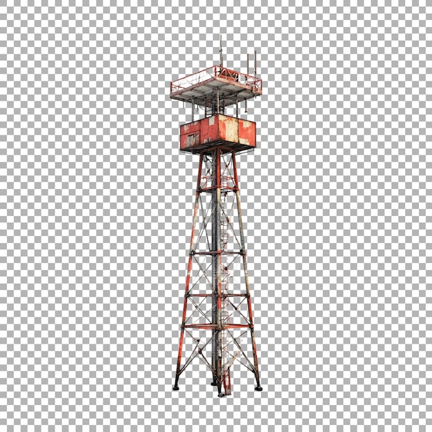 PNG Signal Tower on Transparent Background Ai Generated
