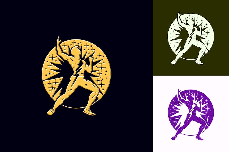 PSD 具有動態姿勢的候選人 png  siluet 圖像 siluet 孤立的圖像抽象設計