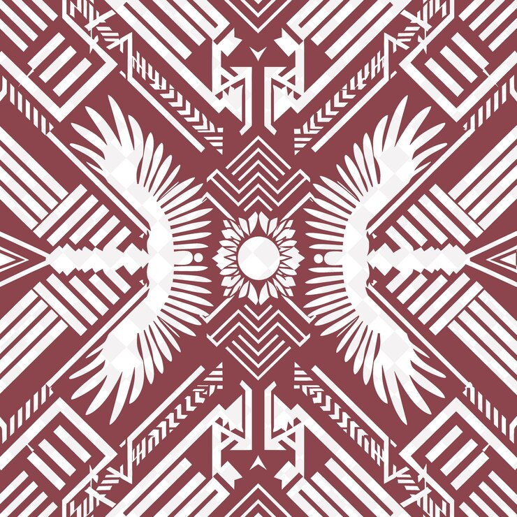 PSD png simple minimalist geometric pattern in the style of poland b creative outline art collections