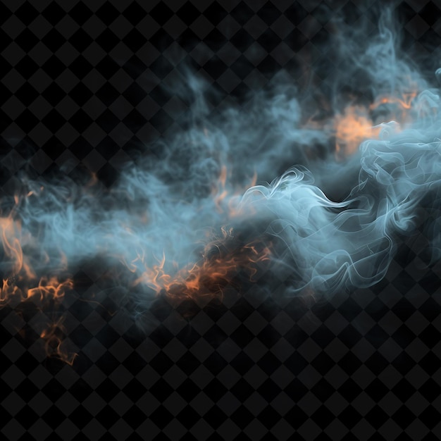 PSD png smoky billowing fire with thick plumes and dark hues fire ob neon texture effect y2k collection