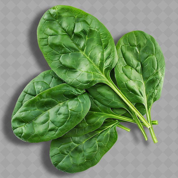 PSD Шпинат - листовый овощ плоские листья, характеризующиеся своим темным изолированным чистым и свежим овощем