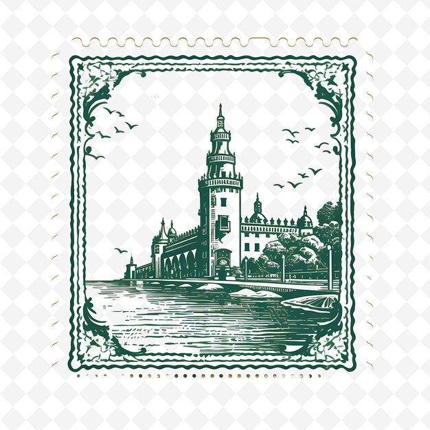 PSD png stamp captivating city stamps that chronicle global grandeur