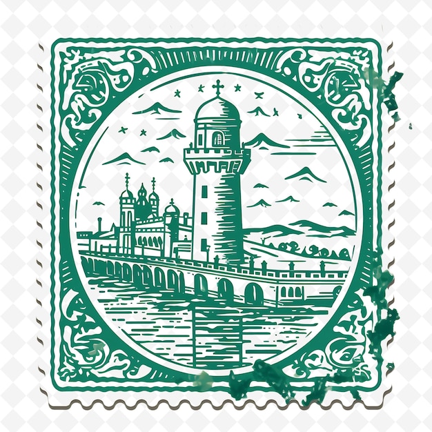 PSD png stamp captivating city stamps that chronicle global grandeur