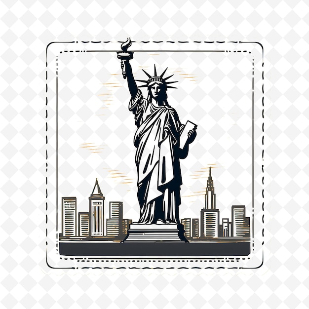 PSD png stamp designs captivating city stamps that chronicle global grandeur