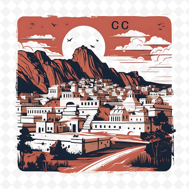 PSD png stamp designs captivating city stamps that chronicle global grandeur