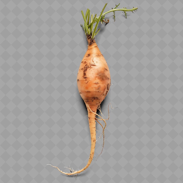 PSD png sweet potato root vegetable oblong root characterized by its isolated fresh vegetables