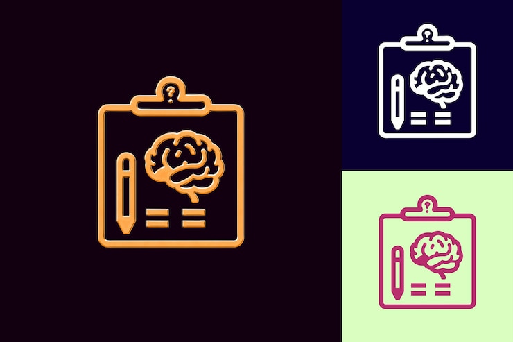 PSD png test with a challenging design featuring a test and a questi outline art creative designs