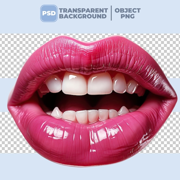 PNG tongue pose transparent background PSD