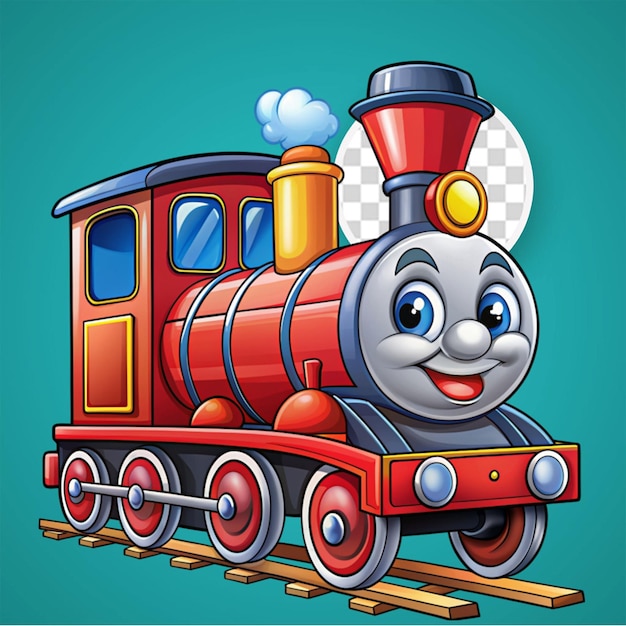 PSD png train toy transparent background psd