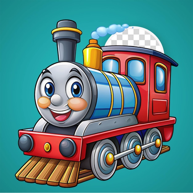 PSD png train toy transparent background psd