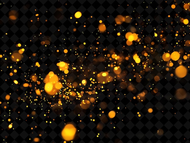 PSD png tranquil floating firefly fire with soft yellow and orange t neon texture effect y2k collection