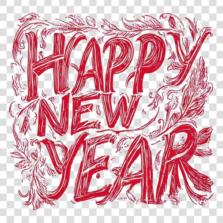 PSD png typography holiday happy text