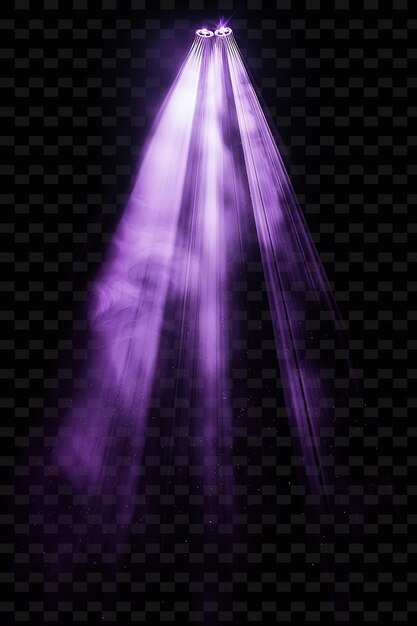 Png raggi di luce ultravioletta con luce invisibile e neon nero viola trasparente collezioni y2k