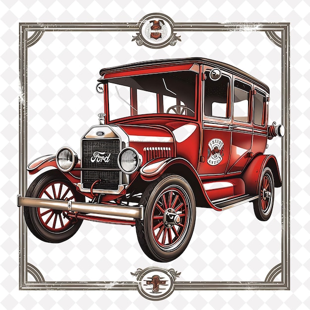 PNG Vehicle Stamp Collection Schone achtergrond en vectorontwerpen voor T-shirts Clipart SVG PSD