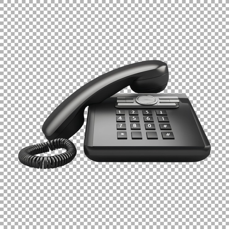 PSD png 빈티지 드폰은 투명한 배경에 연결되어 있습니다.