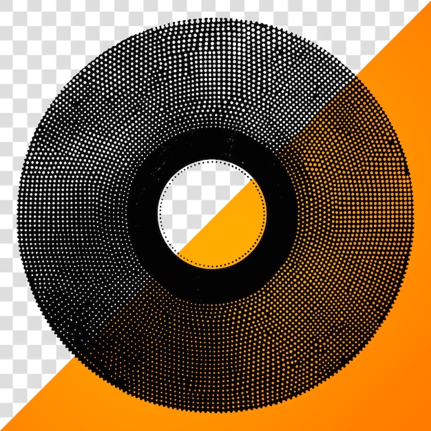 PNG Vinyl disc icon black white dot