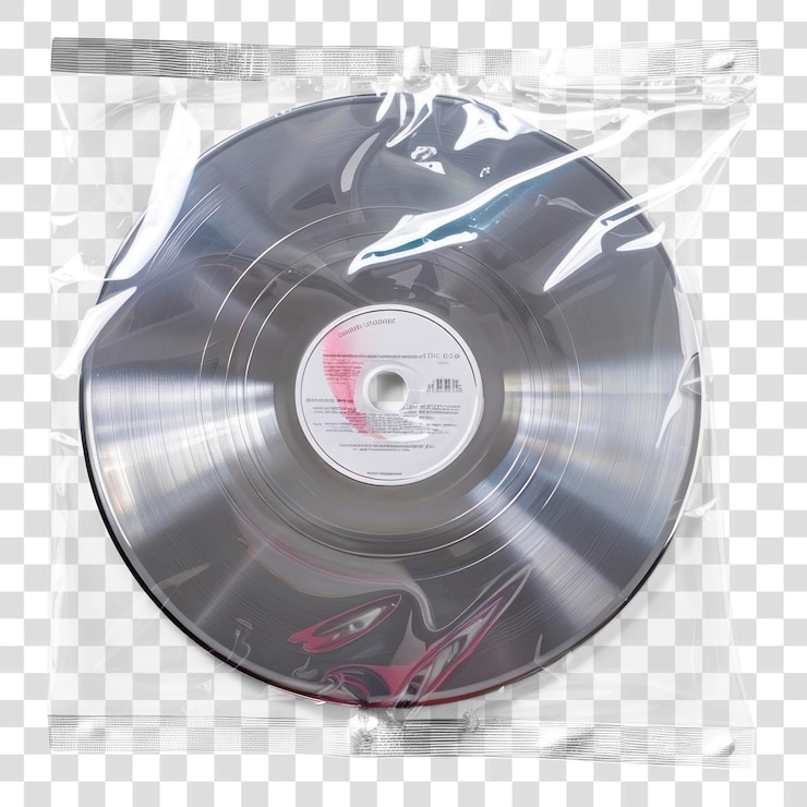 PSD png ビニールレコード 封印されたパッケージ
