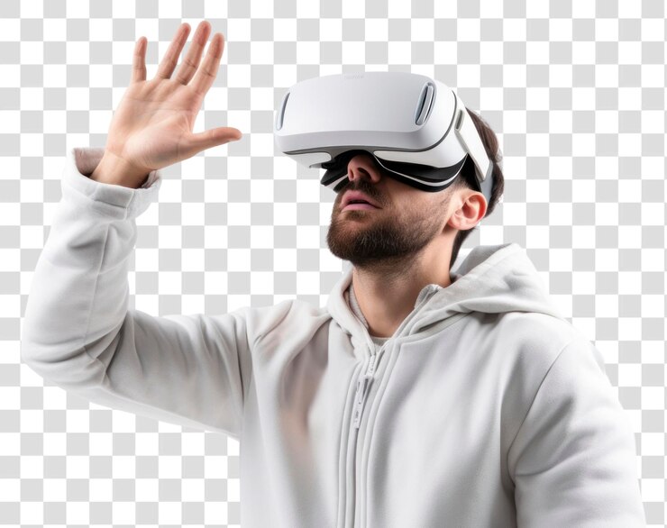 PSD png vr goggle do fotografii portretowej