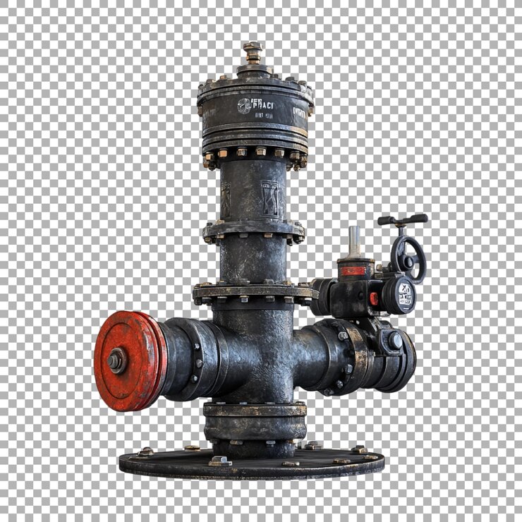 PSD png water pump on transparent background ai generated