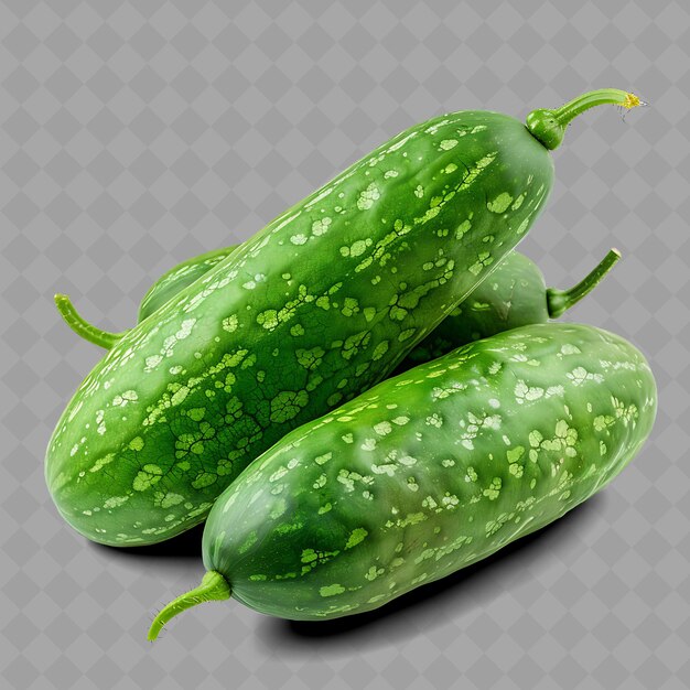 PSD png winter melon cucurbit large green oblong fruits object must isolated fresh vegetables