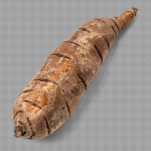 Png Yams Root Vegetable Podłużny Kształt Charakteryzujący Się Izolowanymi świeżymi Warzywami