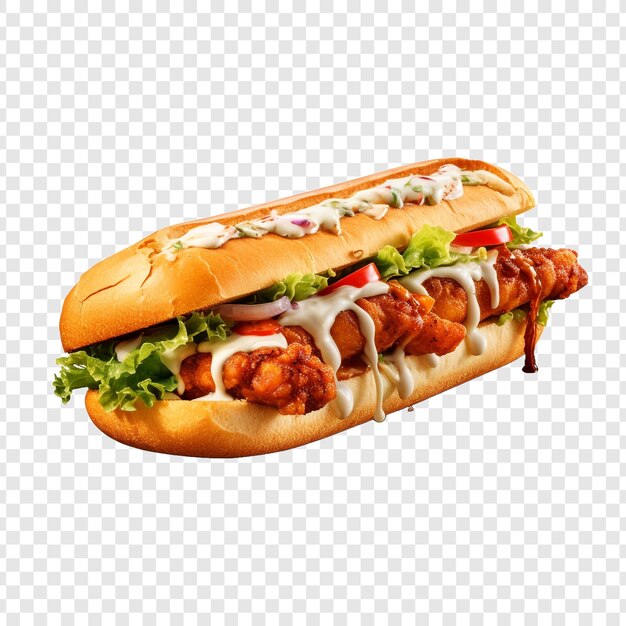 Po boy geïsoleerd op transparante achtergrond