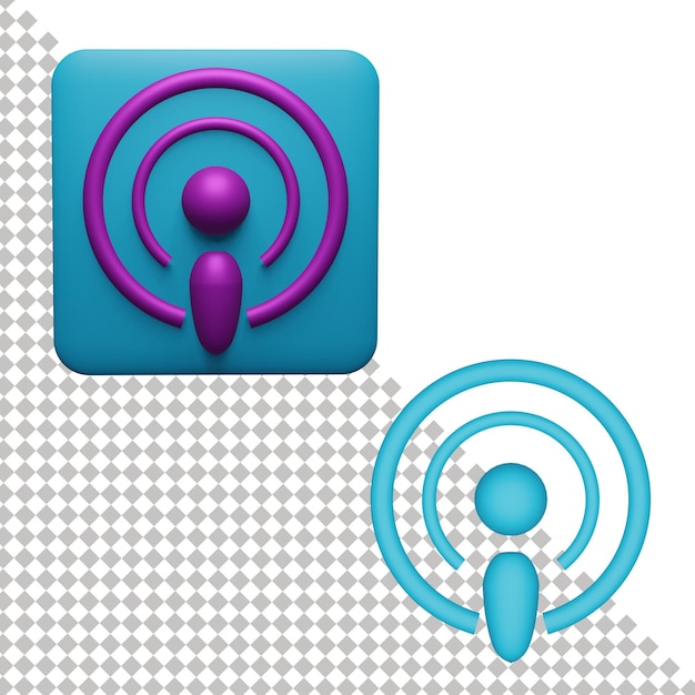 Poadcast 3d icon