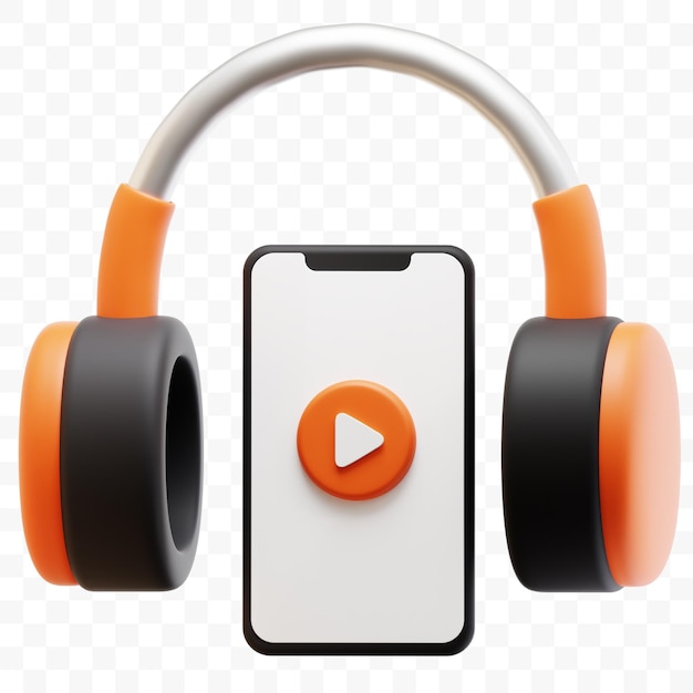 Podcast App 3D Illustration