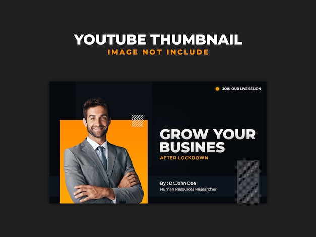 Podcast Business Marketing Szablon miniatury Youtube