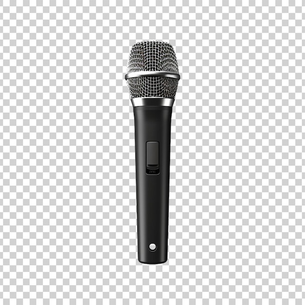 PSD podcast microphone on a transparent background