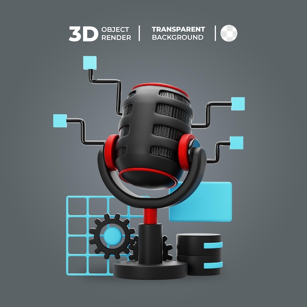 PSD podcast technologiczny 3d