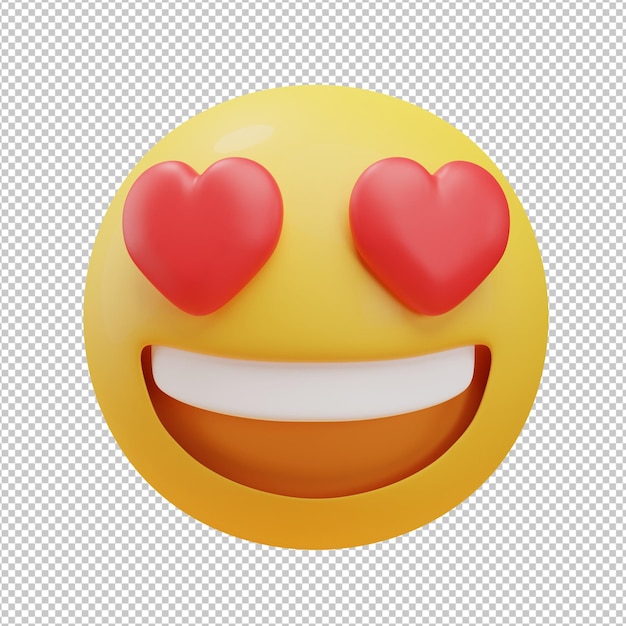 Podekscytowana Twarz Emoji Ilustracja 3d