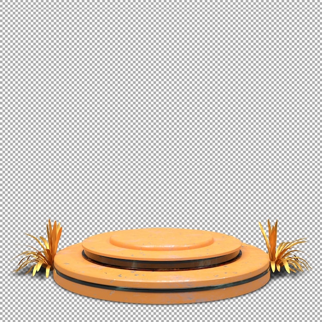 Podium 3D render met mooi en elegant design
