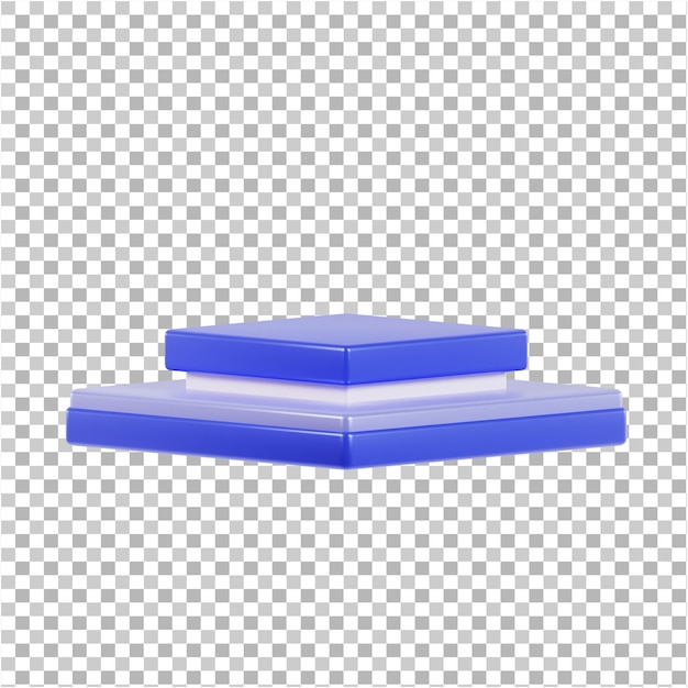 Podium 3D z przezroczystym tłem