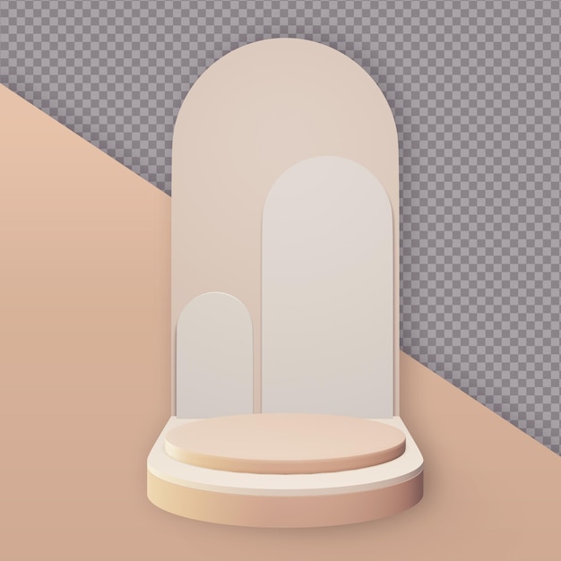 podium abstracte 3d geïsoleerde weergave illustratie