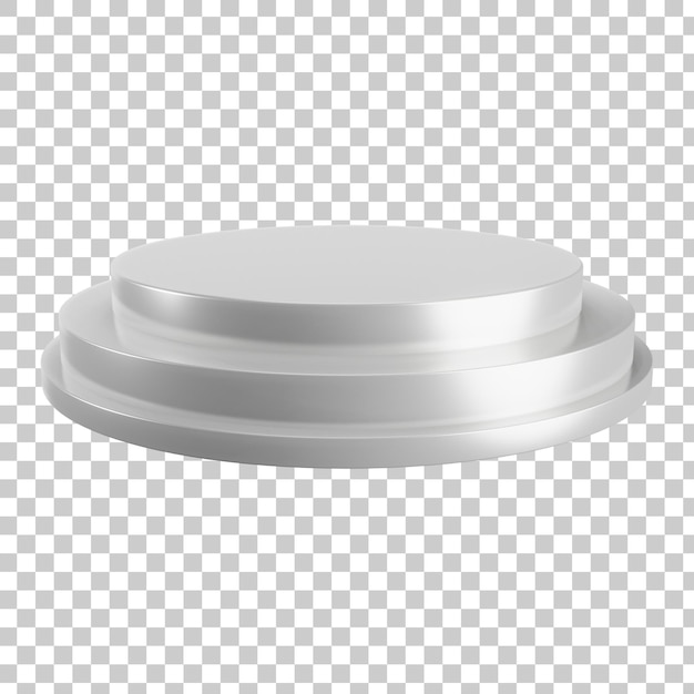 Podium biała ilustracja 3D