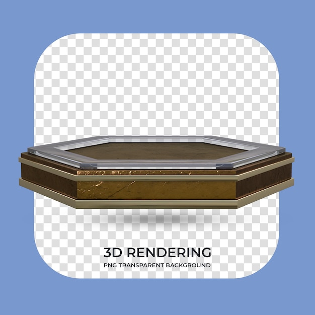 表示製品 3 d レンダリング透明な背景の表彰台