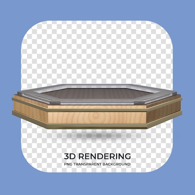 Podium Do Wyświetlania Produktu Renderowania 3d Przezroczyste Tło