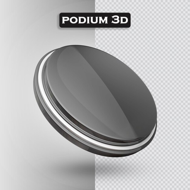 PSD podium icon 3d render modern