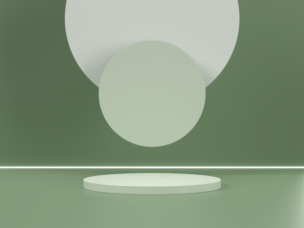 Podium kształt geometrii abstrakcyjnej sceny 3D