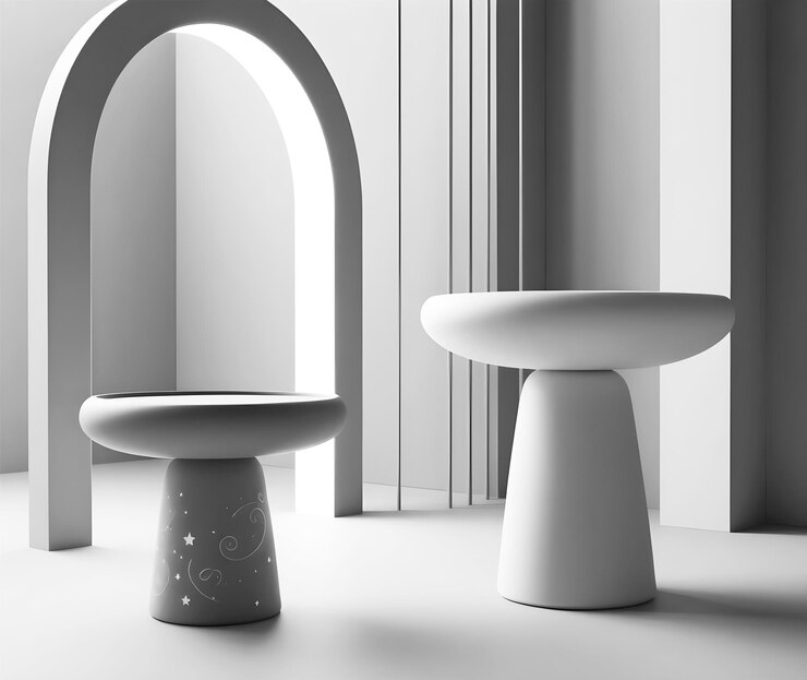 PSD podium mockup scene for product with minimalist style and cinematic light