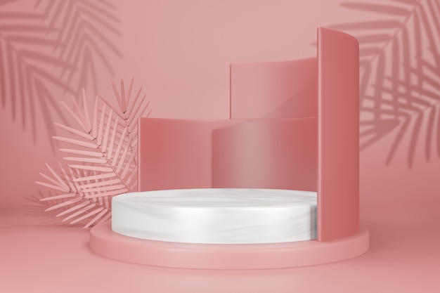 podium mockup weergave mockup