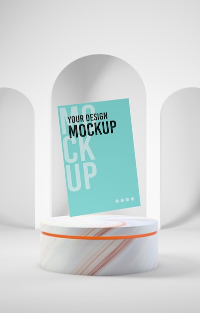 PSD podium for product mockup