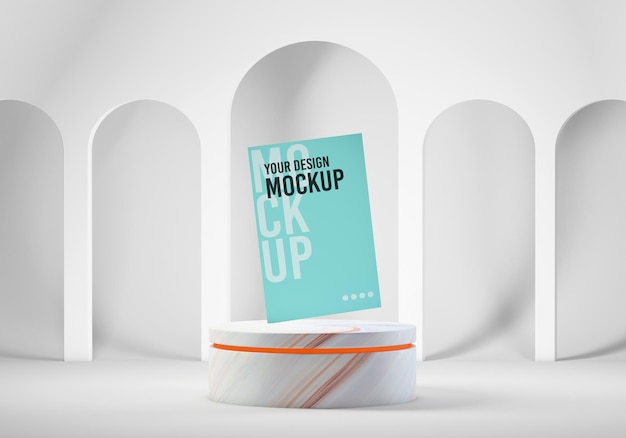 PSD podium for product mockup