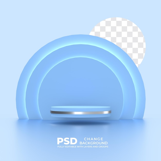 PSD sfondo del podio psd