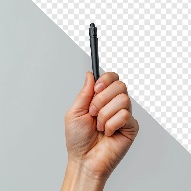 Podnoszenie ręki Bingo Marker Pen na przezroczystym tle