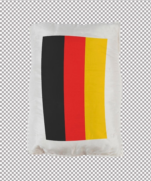 Poduszka Z Niemiecką Flagą Odizolowana Na Białym Tle