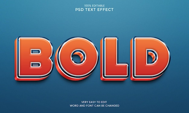 pogrubiony efekt tekstu 3d
